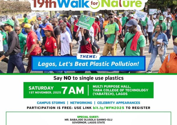 LASG, NCF, and others Lead Campaign to Beat Plastic Pollution Through the 19th Walk for Nature